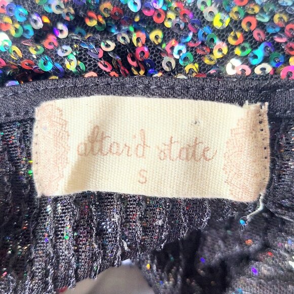 Altar'd State Women's Small Sequin Spaghetti Strap Tank Top Multicolor - Picture 7 of 8